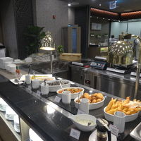 朝食ビュッフェはメニュー豊富です。