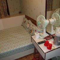 部屋は狭いです。当時wifiは無くて、有線のLANのみ