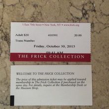 チケット(20$/大人)。