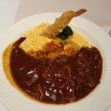 海老フライと一緒に！