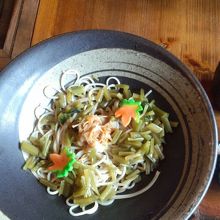 奥多摩茎わさび蕎麦