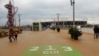 ストラットフォード駅に近い、ロンドンオリンピックのメイン会場
