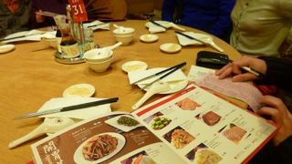 相席になりました。