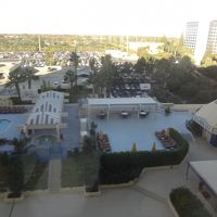 プールが見えました