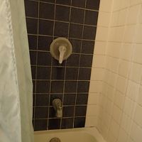 バスルームも古い感じ