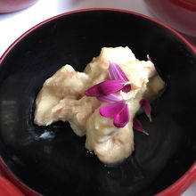 丁子麩の辛子酢味噌和え