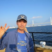 クルーズ船の上から