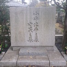 奥行きのある分厚い墓石でした