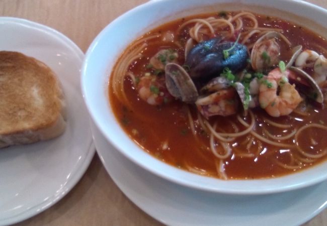 ランチにパスタ