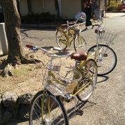 阪急嵐山駅前のレンタサイクル！