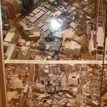再開発前の写真も展示してます。