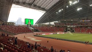 サッカーワールドカップ二次予選シンガポール戦。