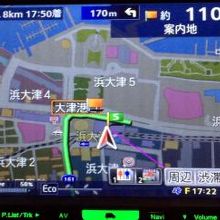 大津城跡付近のナビマップ。