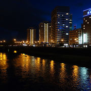 盛岡駅近くの河