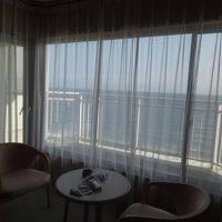 津軽海峡に面したバルコニー付