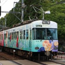 600系ラッピングトレイン?ちはやぶる?、別所駅付近にて。