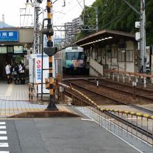 京阪電鉄石山坂本線別所駅。