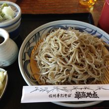 とても美味しい手打ちそば