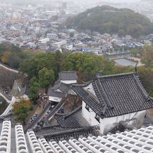 姫路城から見た男山配水池公園
