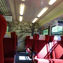 間違って乗った1等車両。でも検札の方には何も言われず・・・