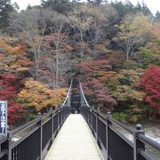 紅葉狩りが楽しめる渓谷