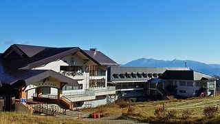 谷川岳ロープウエイを上がって、朝食にかけそばをいただく