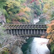 猿橋の横に、並行して延びています！