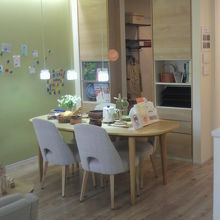 一般家庭のリビングにでの将来像の一案を展示してあります。