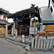 今井・寺内町の中心　現在は修復中