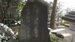 松陰先生終焉之地 の石碑などが建ててあります