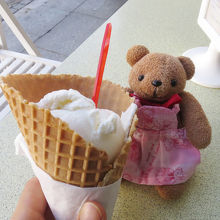 ミルク味のアイス、おいしかったです