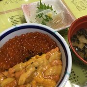 ウニといくらを食べたくて行きました  ！