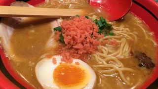 有名なラーメン店に並んで食べました。