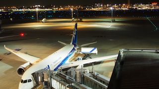 夜の展望デッキ