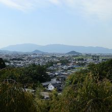 有名な山々が見えます。