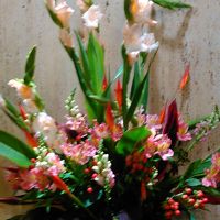 ロビーには生花が飾ってありました。