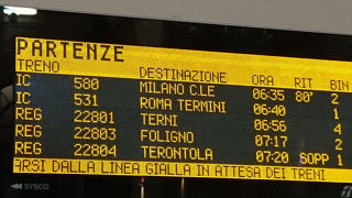 時刻表はあてになりませんねぇ！