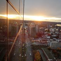 部屋からの夕日