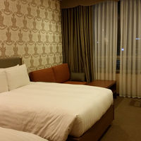 17階の部屋で、ダブルとシングルのベットが2台