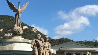 厳重警備です。