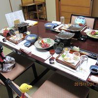 地元食材を使った懐石料理、美味！