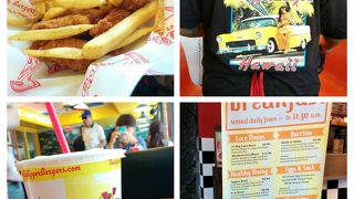 スイートポテトフライがおいしい。