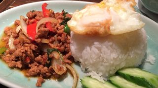 スープも辛いです