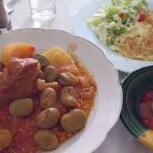 クスクスとオムレツ