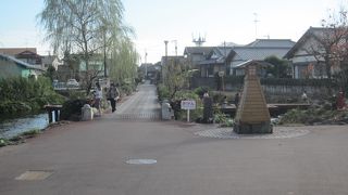 富士山の湧水のある公園