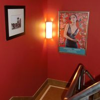 ルーフトップバーへの階段