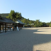 外拝殿前です。