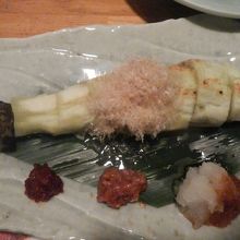 長茄子の炭焼き