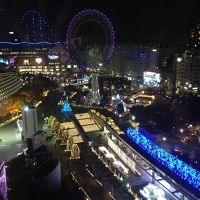 ドーム側のホテルからの夜景
