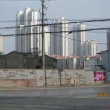 高層ビルが並んでいます。